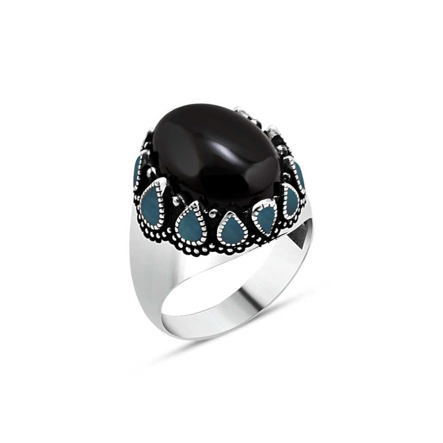 Onyx Stone Men's Rings – Pierre & Sofia