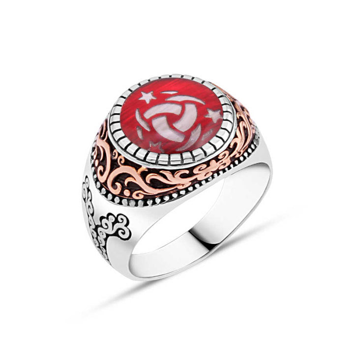 Enameled the Special Cooperation Men's Ring