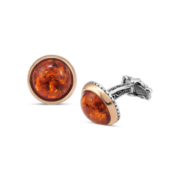 Synthetic Amber Cufflink